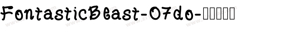 FontasticBeast-O7do字体转换
