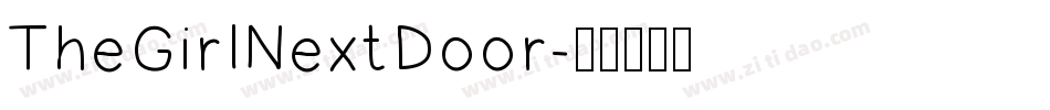 TheGirlNextDoor字体转换