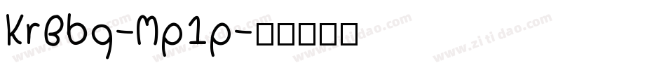 KrBbq-Mp1p字体转换