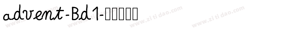 advent-Bd1字体转换