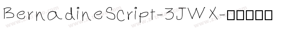 BernadineScript-3JWX字体转换