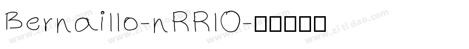 Bernaillo-nRRlO字体转换
