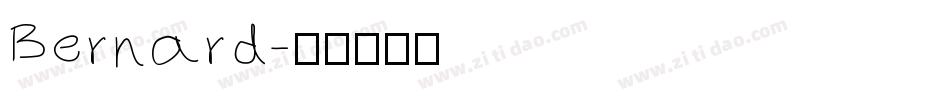 Bernard字体转换