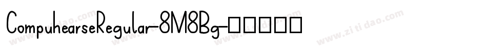 CompuhearseRegular-8M8Bg字体转换