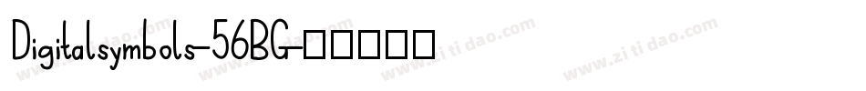 Digitalsymbols-56BG字体转换