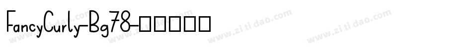 FancyCurly-Bg78字体转换