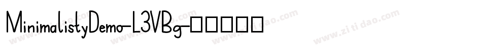 MinimalistyDemo-L3VBg字体转换
