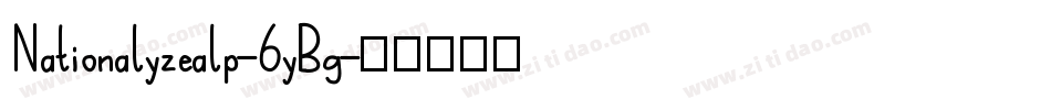 Nationalyzealp-6yBg字体转换