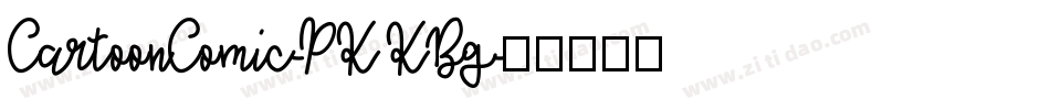 CartoonComic-PKKBg字体转换