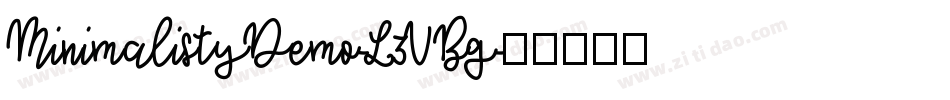 MinimalistyDemo-L3VBg字体转换