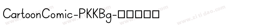 CartoonComic-PKKBg字体转换