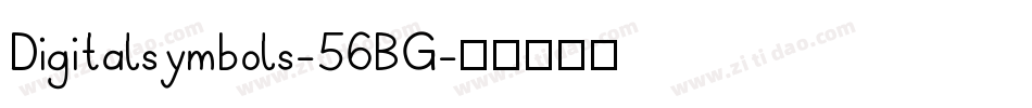 Digitalsymbols-56BG字体转换
