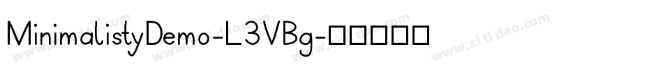 MinimalistyDemo-L3VBg字体转换