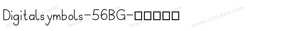 Digitalsymbols-56BG字体转换