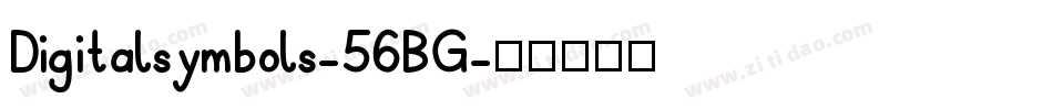 Digitalsymbols-56BG字体转换