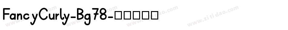 FancyCurly-Bg78字体转换