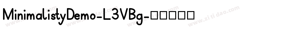 MinimalistyDemo-L3VBg字体转换