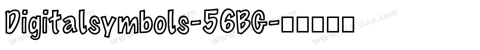 Digitalsymbols-56BG字体转换