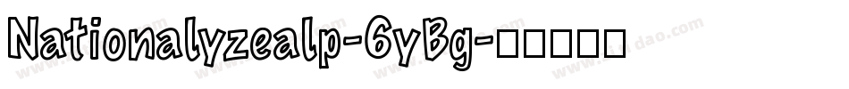 Nationalyzealp-6yBg字体转换