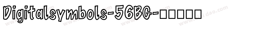 Digitalsymbols-56BG字体转换