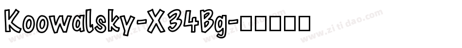 Koowalsky-X34Bg字体转换
