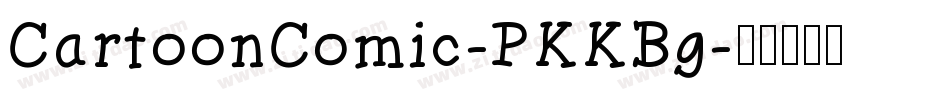 CartoonComic-PKKBg字体转换