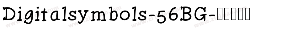 Digitalsymbols-56BG字体转换
