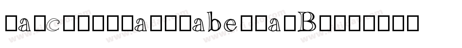 Patchworkalphabet-aZBg字体转换