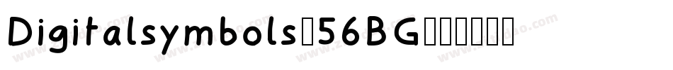 Digitalsymbols-56BG字体转换