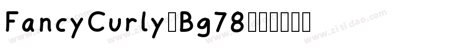 FancyCurly-Bg78字体转换