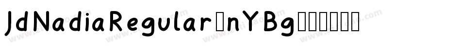 JdNadiaRegular-nYBg字体转换