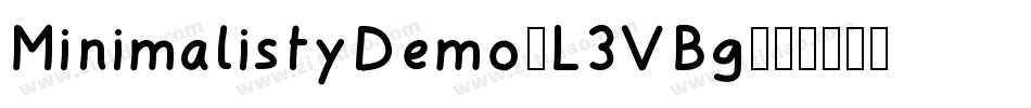 MinimalistyDemo-L3VBg字体转换