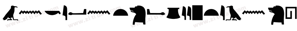 Ancient-Egyptian-Hieroglyphs字体转换