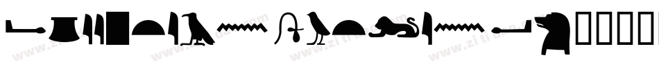 EgyptianOutline字体转换