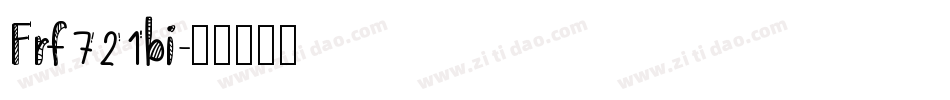 Frf721bi字体转换
