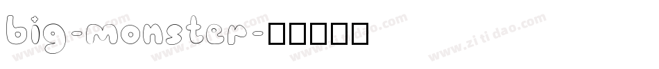 big-monster字体转换