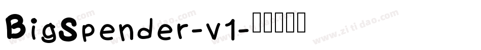 BigSpender-v1字体转换