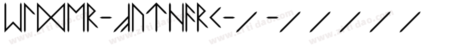 Elder-Futhark-2字体转换