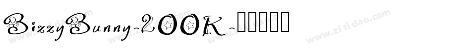 BizzyBunny-2OOK字体转换