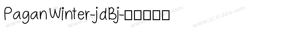 PaganWinter-jdBj字体转换