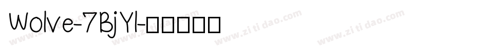 Wolve-7BjYl字体转换