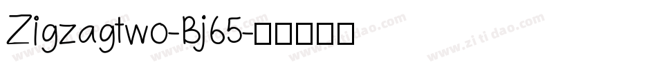 Zigzagtwo-Bj65字体转换