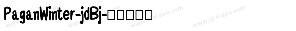 PaganWinter-jdBj字体转换
