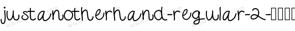 justanotherhand-regular-2字体转换