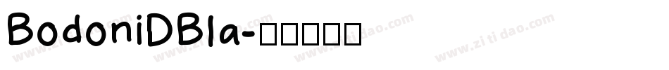 BodoniDBla字体转换