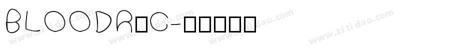 BLOODRAC字体转换