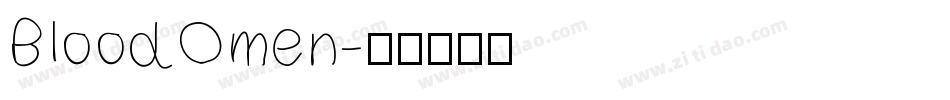 BloodOmen字体转换