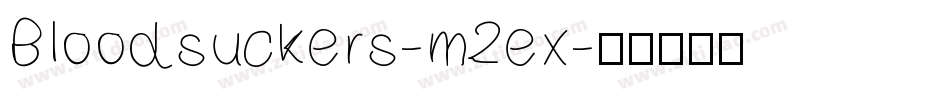 Bloodsuckers-m2ex字体转换