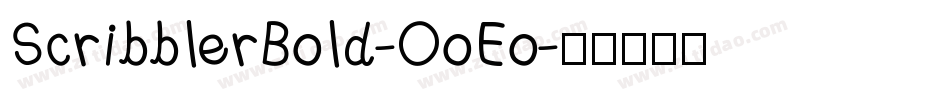 ScribblerBold-OoEo字体转换