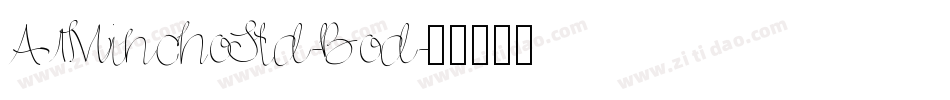 A1MinchoStd-Bod字体转换